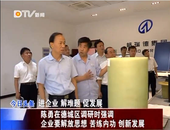 陳勇來grad山東格瑞德集團(tuán)調(diào)研